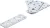 BGS DIY Piesă de legătură plată | 100 x 35 x 2 mm | 4 piese (BGS 80784)