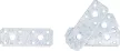 BGS DIY Piesă de legătură plată | 100 x 35 x 2 mm | 4 piese (BGS 80784)