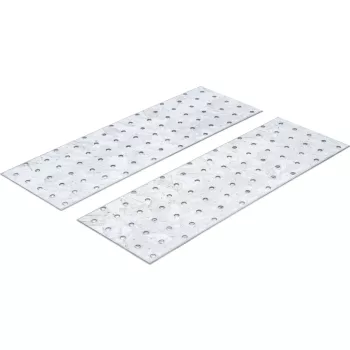   BGS DIY Sortiment plăci de oţel cu găuri | 300 x 100 x 2 mm | 2 piese (BGS 80788)