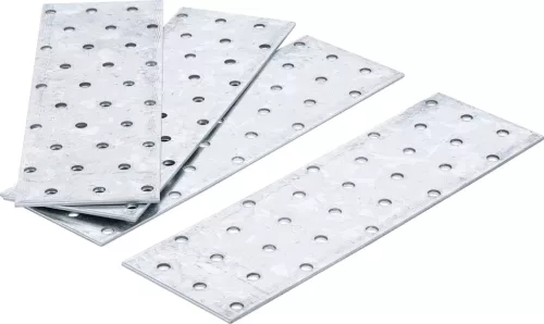BGS DIY Sortiment plăci de oţel cu găuri | 200 x 60 x 2 mm | 4 piese (BGS 80795)