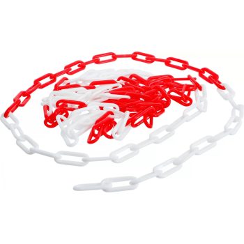   BGS DIY Lanţ delimitare zonă | roşu - alb | Material plastic | 5 m (BGS 80809)