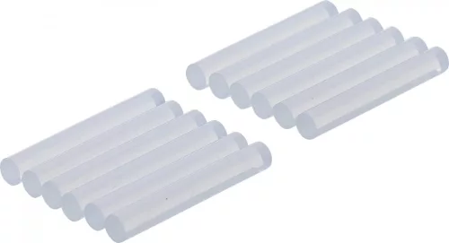 BGS DIY Cartuşe adeziv la cald | transparent | Ø 7,5 mm, 50 mm | 12 piese (BGS 80851)