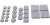 BGS DIY Set garnituri antifricţiune | gri | 25 piese (BGS 80861)