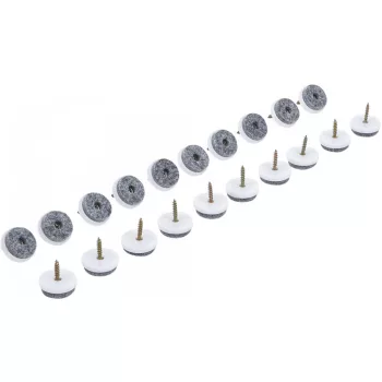   BGS DIY Set garnituri pâslă | cu şuruburi | Ø 24 mm | 20 piese (BGS 80862)