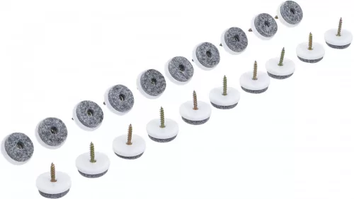 BGS DIY Set garnituri pâslă | cu şuruburi | Ø 24 mm | 20 piese (BGS 80862)