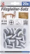 BGS DIY Set garnituri pâslă | cu şuruburi | Ø 24 mm | 20 piese (BGS 80862)