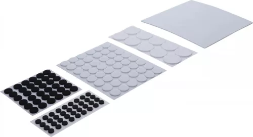 BGS DIY Set garnituri pâslă | autoadezive | 131 piese (BGS 80865)