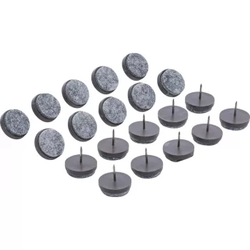   BGS DIY Set garnituri pâslă | cu ştifturi | Ø 24 mm | 20 piese (BGS 80868)