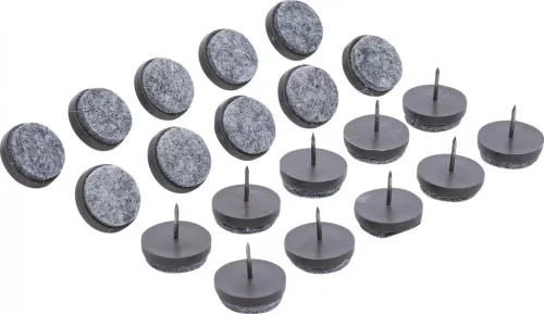BGS DIY Set garnituri pâslă | cu ştifturi | Ø 24 mm | 20 piese (BGS 80868)