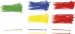 BGS DIY Set coliere pentru cablu| colorat | 2,4 x 100 mm | 200 piese (BGS 80875)