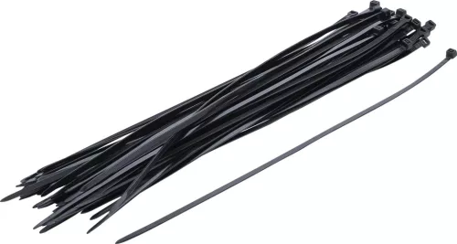 BGS DIY Set coliere pentru cablu | negru | 4,5 x 350 mm | 50 piese (BGS 80877)