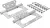 BGS DIY Set balamale | inox | pentru montaj cu economie de spaţiu | 100 x 50 mm | 2 piese (BGS 80909)
