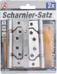 BGS DIY Set balamale | inox | pentru montaj cu economie de spaţiu | 100 x 50 mm | 2 piese (BGS 80909)