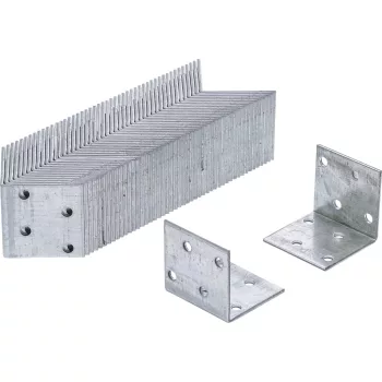   BGS DIY Colţar prindere | 40 x 40 x 40 x 2 mm | pachet rezerve | 50 bucăţi (BGS 80934-50)