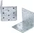 BGS DIY Colţar prindere | 60 x 60 x 60 mm | 4 piese (BGS 80938)