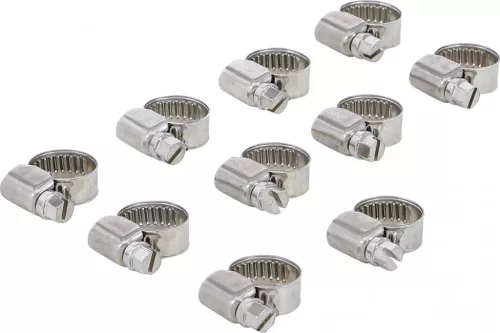 BGS technic Colier de furtun | inox | 10 x 16 mm | 10 piese (BGS 8095-10x16)