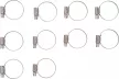 BGS technic Colier de furtun | inox | 25 x 40 mm | 10 piese (BGS 8095-25x40)