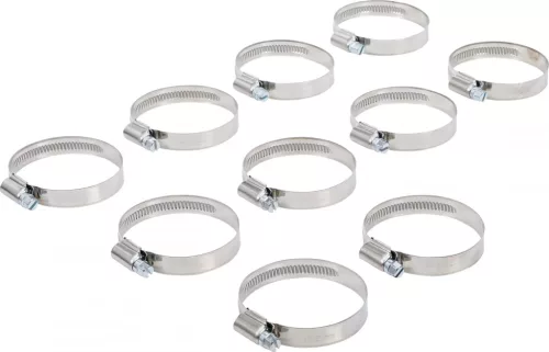 BGS technic Colier de furtun | inox | 40 x 60 mm | 10 piese (BGS 8095-40x60)