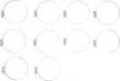 BGS technic Colier de furtun | inox | 60 x 80 mm | 10 piese (BGS 8095-60x80)