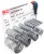 BGS technic Sortiment coliere de furtun | inox | pe panou | 111 piese (BGS 8095)
