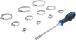BGS technic Sortiment coliere de furtun | inox | pe panou | 111 piese (BGS 8095)