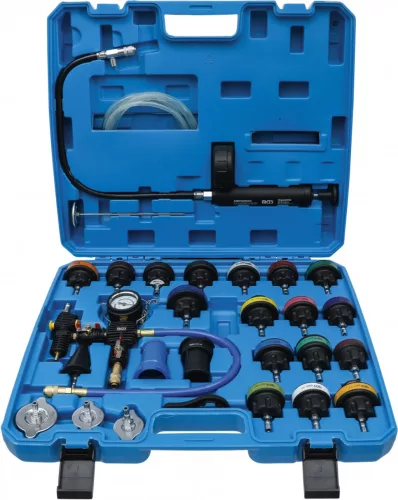 BGS technic Set verificare pierderi la sistemul de racire, 24 piese (BGS 8098)