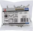 BGS DIY Şuruburi multifuncţionale | Profil T (pentru Torx) T20 | 4,0 x 40 mm | 150 bucăţi (BGS 80994)
