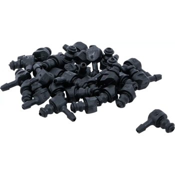   BGS technic Set conectori plastic | formă L | 30 piese (BGS 8107-22)