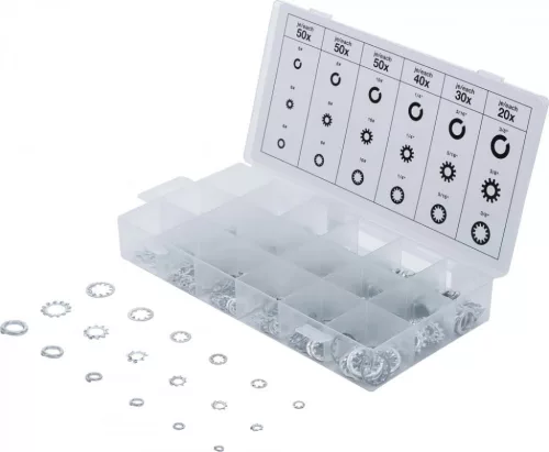 BGS technic Set de saibe cu forme si dimensiuni diferite, 720 piese (BGS 8113)