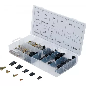   BGS technic Set de holsuruburi si cleme metalice, 170 piese (BGS 8114)