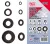 BGS technic Garnituri cauciuc pentru protectie cablaj, metric.180 bucati (BGS 8125)