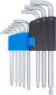 BGS technic Set chei tip L | Profil T (pentru Torx) cu cap sferic T10 - T50 | 9 piese (BGS 818)
