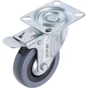   BGS DIY Rolă directoare cu frână | cu placă de fixare | Ø 75 mm (BGS 81957)