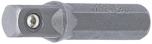 BGS technic Adaptor clichet biţi | 6 colțuri exterior 6,3 mm (1/4") - Pătrat exterior 6,3 mm (1/4") | 30 mm (BGS 8202)
