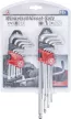 BGS DIY Set chei tip L | lungi | profil T (pentru Torx) T10 - T50 / hexagon interior 1,5 - 10 mm | 18 piese (BGS 822)