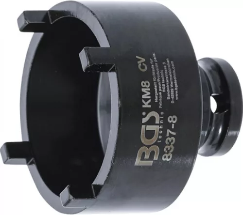 BGS technic Cheie tubulara cu 4 pini pentru piuliţe canelate KM8 (BGS 8337-8)
