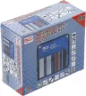 BGS technic Bacuri de protecţie magnetice pentru menghină | Aluminiu | 125 mm | 8 piese (BGS 8442-1)