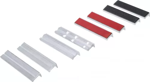 BGS technic Bacuri de protecţie magnetice pentru menghină | Aluminiu | 150 mm | 8 piese (BGS 8442-2)