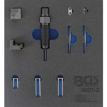   BGS technic Suport organizator pentru cărucior 1/6: Set completare pentru Aparat nituire lanţuri distribuţie (BGS 8501) | adecvat pentru bolţuri de lanţ 3 mm (BGS 8501-2)