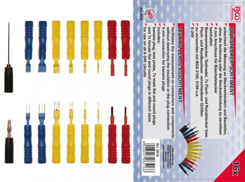 BGS technic Sortiment vârfuri testare | 16 piese (BGS 8516)