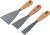 BGS DIY Set şpacluri | Mâner de lemn | 30 / 50 / 80 mm | 3 piese (BGS 85218)