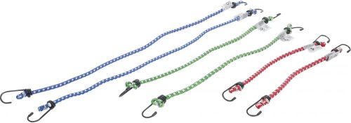 BGS DIY Set elastice pentru bagaje | 300 / 450 / 600 mm | 6 piese (BGS 85516)