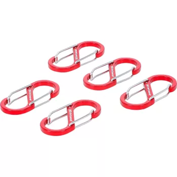   BGS DIY Sortiment cârlige cu carabină, cu deschizătură dublă | aluminiu | 5 piese (BGS 85785)