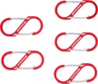 BGS DIY Sortiment cârlige cu carabină, cu deschizătură dublă | aluminiu | 5 piese (BGS 85785)