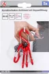 BGS DIY Sortiment cârlige cu carabină, cu deschizătură dublă | aluminiu | 5 piese (BGS 85785)