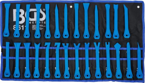BGS technic Set spatule pentru demontat interioare, bumbi, clipsuri, 27 piese (BGS 8611)