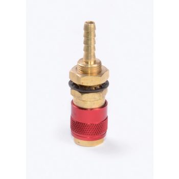   IWELD Apă conector rapid pentru D = 6mm furtun (roșu) (8701P041145)