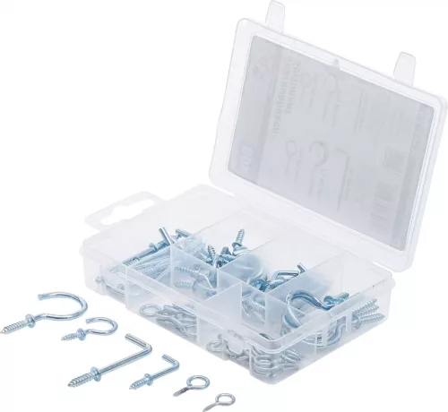 BGS DIY Set şuruburi-cârlig | 80 piese (BGS 88136)