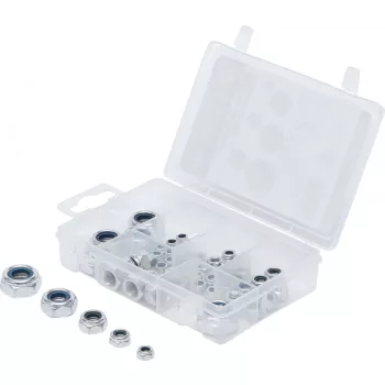   BGS DIY Set piuliţe | cu auto asigurare | metrice | M4 - M12 | 53 piese (BGS 88144)