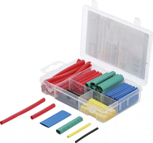 BGS DIY Set tuburi termocontractibile | colorate | 90 piese (BGS 88150)